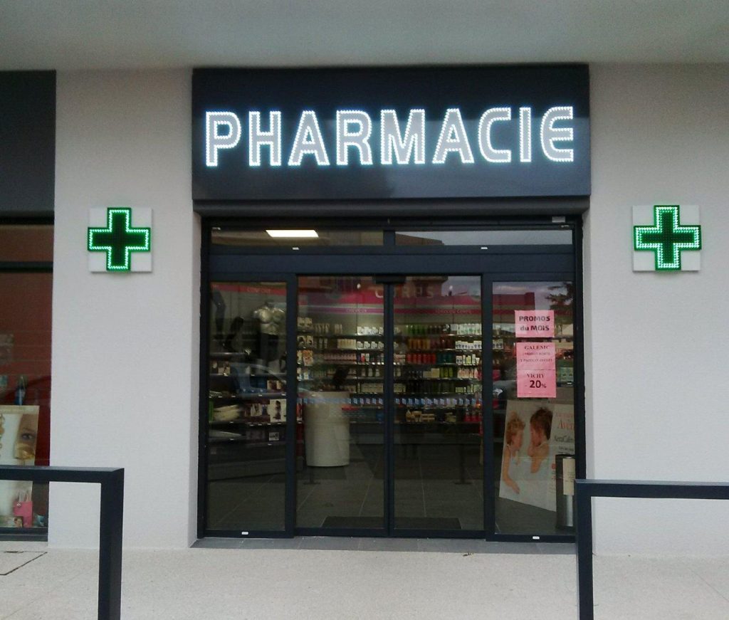 enseigne lumineuse pharmacie